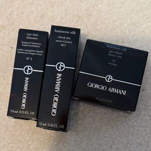 Giorgio Armani Luminous Silk eye tint shimmer cheek tint and glow blush